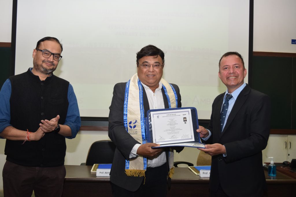 IIM Indore post graduate certificate programme, Dr Bharat Agravat
